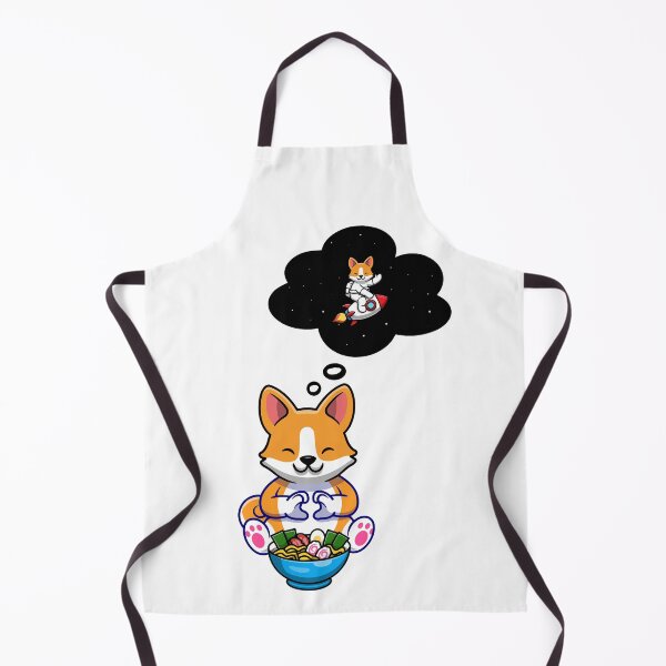 Item preview, Corgi Space Dreams When Eating RAMEN ! designed and sold by SparrowLag.