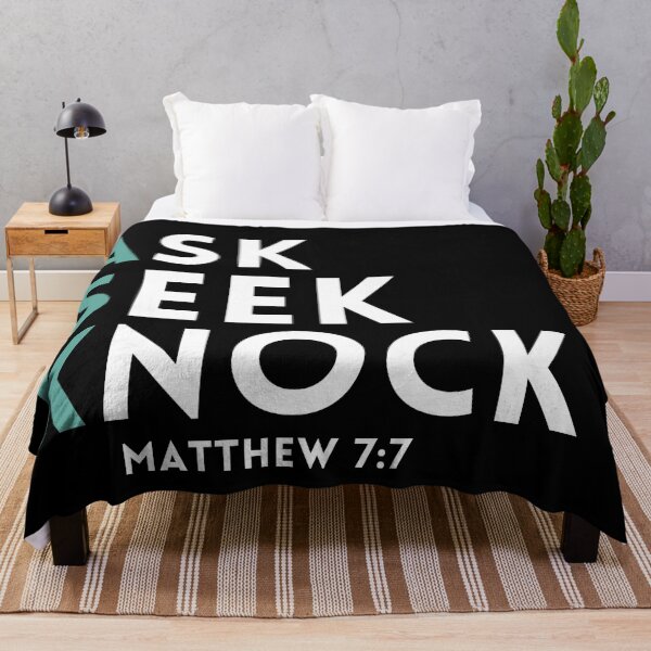 Item preview, Ask Seek Knock Matthew 7:7 color designed and sold by KingsManKind.