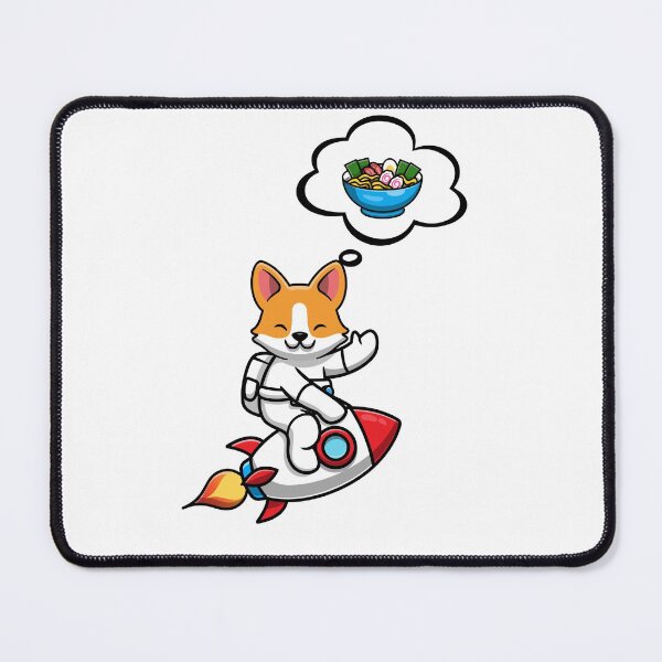 Item preview, Corgi To The Moon To Eat RAMEN ! designed and sold by SparrowLag.