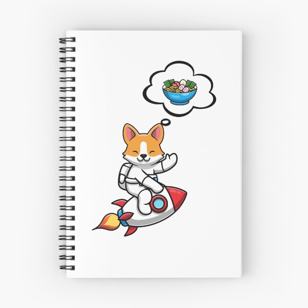 Item preview, Corgi To The Moon To Eat RAMEN ! designed and sold by SparrowLag.