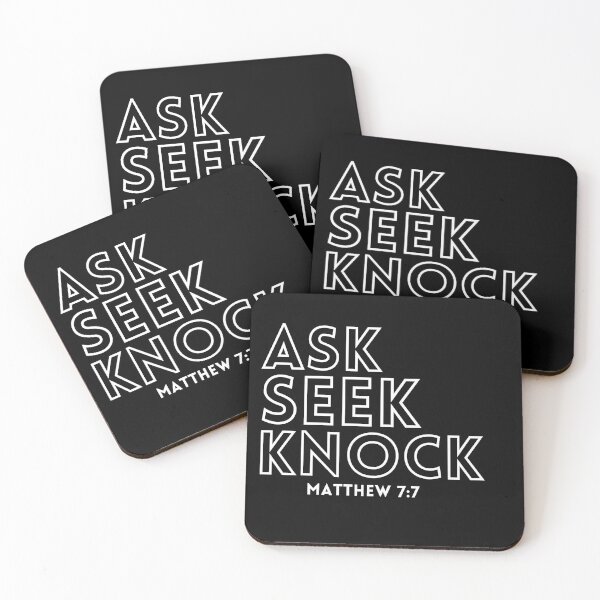 Item preview, Ask Seek Knock Matthew 7:7 color 2 designed and sold by KingsManKind.