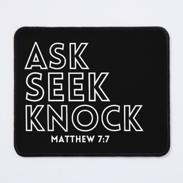 Item preview, Ask Seek Knock Matthew 7:7 color 2 designed and sold by KingsManKind.