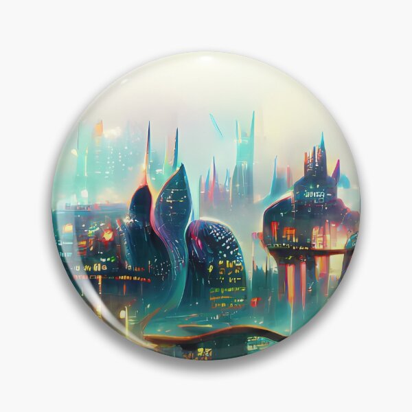 Item preview, Abstract Impression of a Vibrant Futuristic City designed and sold by Arkneer.