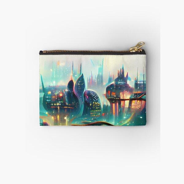 Item preview, Abstract Impression of a Vibrant Futuristic City designed and sold by Arkneer.