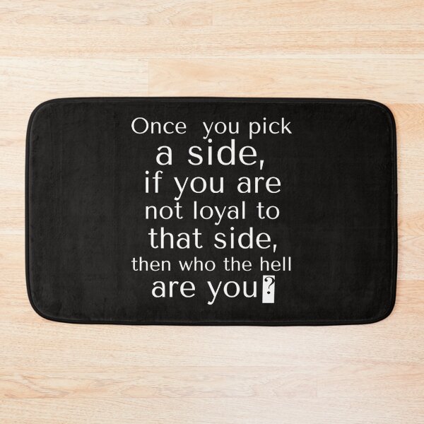 Item preview, Once you pick a side (white) Fitted  designed and sold by SwoodlePrintsUK.