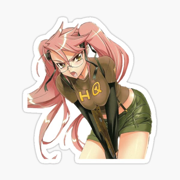 High School of The Dead Saya Takagi Asami Nakaoka Shizuka Marikawa Rei  Miyamoto Female Characters Sticker for Phone, Laptop, Skateboard, Car