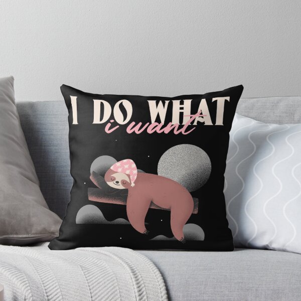 Artikelvorschau, Ich tue, was ich will Lustiges süßes Faultier-Design entworfen und verkauft von Paula Helit.