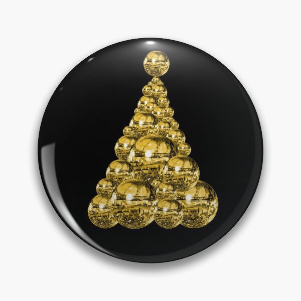 Item preview, Glittering Gold Disco Ball Christmas Tree designed and sold by Deborah Camp.