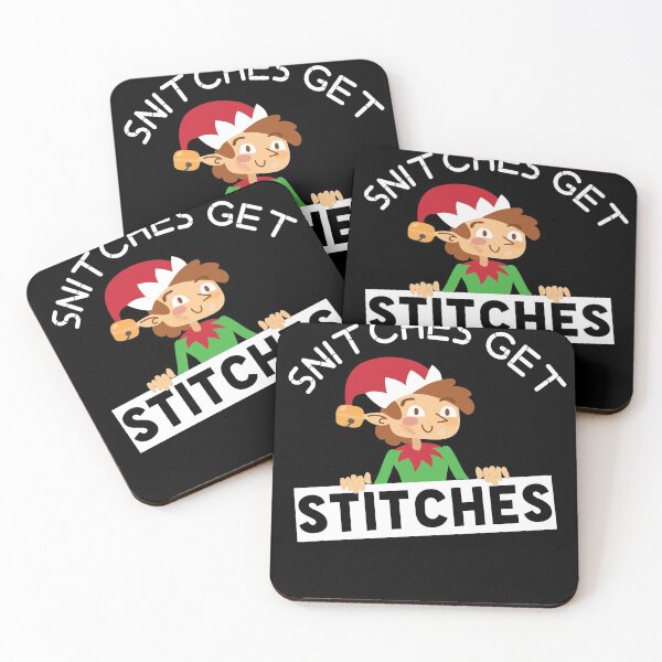 Item preview, Snitches Get Stitches Elf - Funny Christmas designed and sold by Mohamedprf.