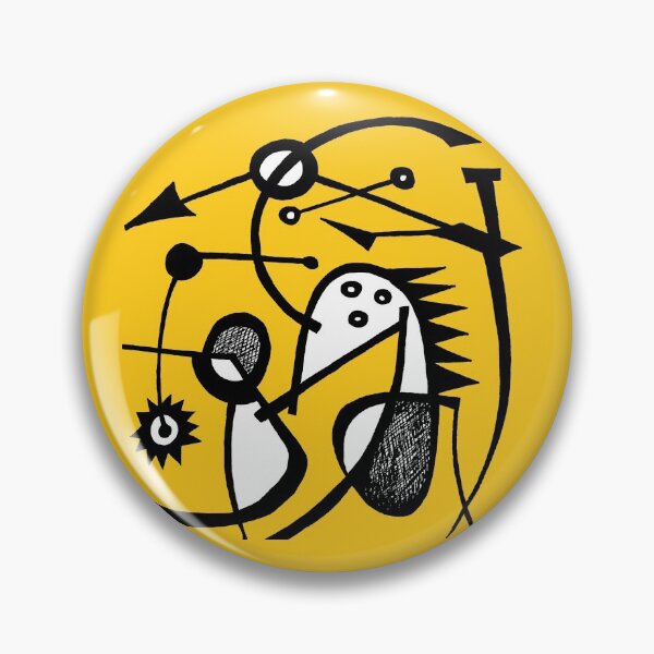 Item preview, " Gëstu Xam Xam" - Contemporary African Abstract Art Surrealist Design - Yellow designed and sold by Tony Cisse.