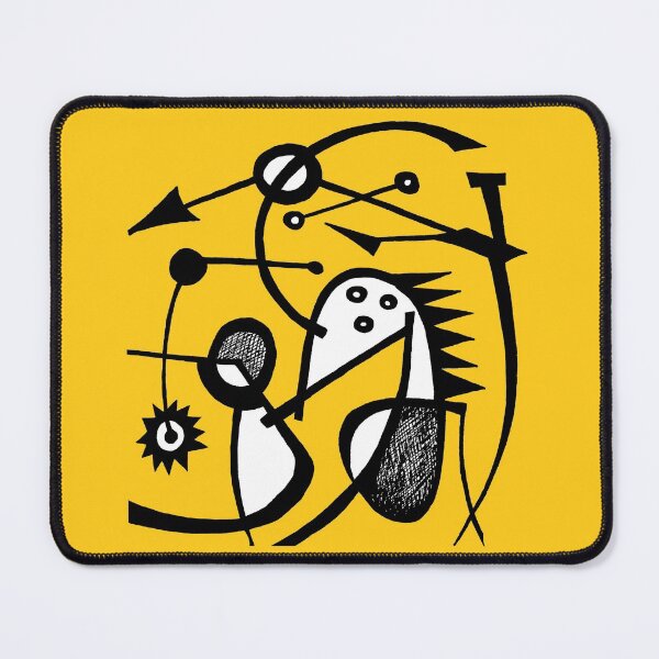 Item preview, " Gëstu Xam Xam" - Contemporary African Abstract Art Surrealist Design - Yellow designed and sold by Tony Cisse.