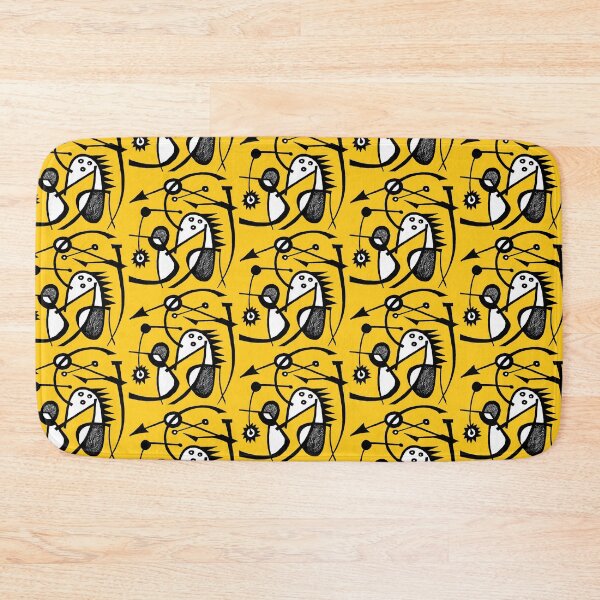 Item preview, " Gëstu Xam Xam" - Contemporary African Abstract Art Surrealist Design - Yellow designed and sold by Tony Cisse.