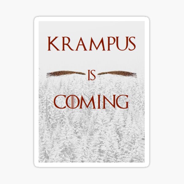 Krampus is coming Sticker
