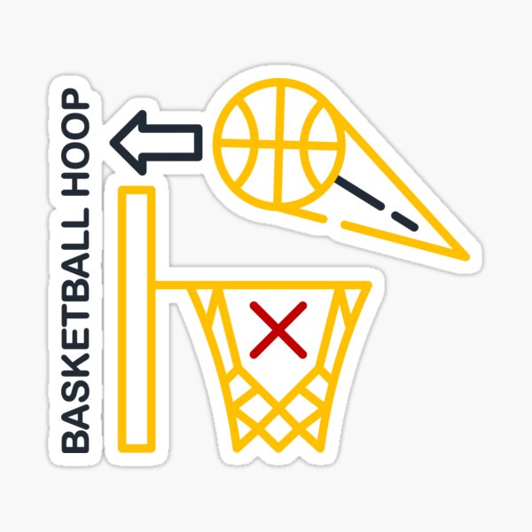 "Basketball Hoop" Sticker by sporpanosu Redbubble