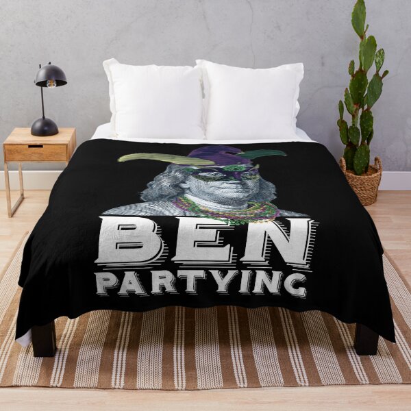 Item preview, Ben Partying Mardi Gras 2022 Benjamin Franklin Jester Hat designed and sold by Dressed For Duty.