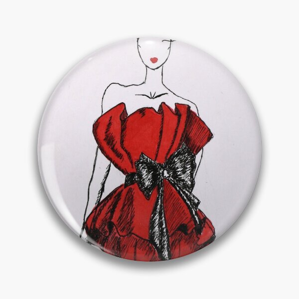 Item preview,  Woman Illustration Red Suit Art by Helen Berk designed and sold by HelenBerkArt.