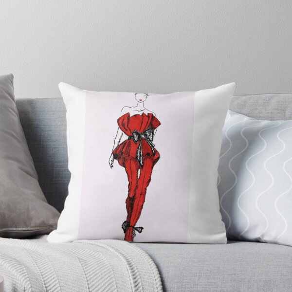 Item preview,  Woman Illustration Red Suit Art by Helen Berk designed and sold by HelenBerkArt.