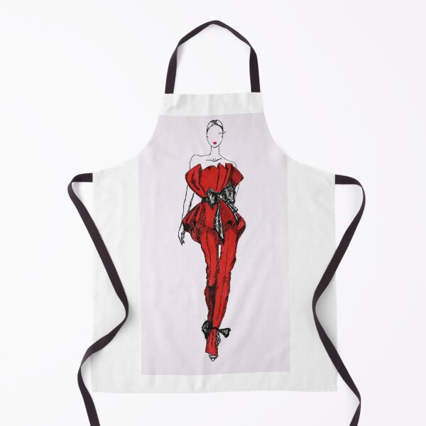 Item preview, Woman Illustration Red Suit Art by Helen Berk designed and sold by HelenBerkArt.