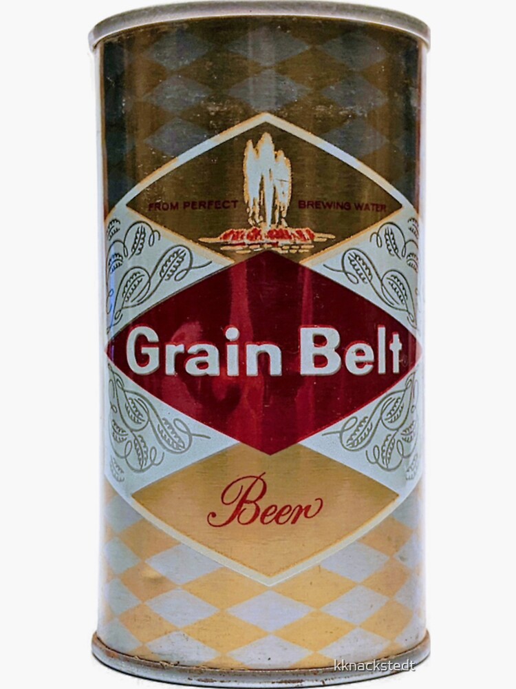 "Vintage Grain Belt Beer Can" Sticker for Sale by kknackstedt Redbubble