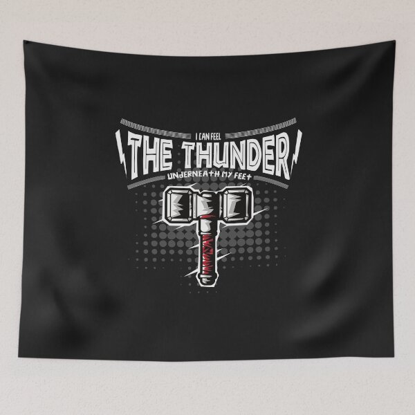 Item preview, I can feel  the thunder underneath my feet - funny quotes designed and sold by VichallanStudio.