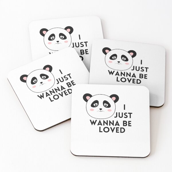 Item preview,  I just wanna be loved qoute "feeling let down" sad panda, i wanna feeling love  designed and sold by maroon54.