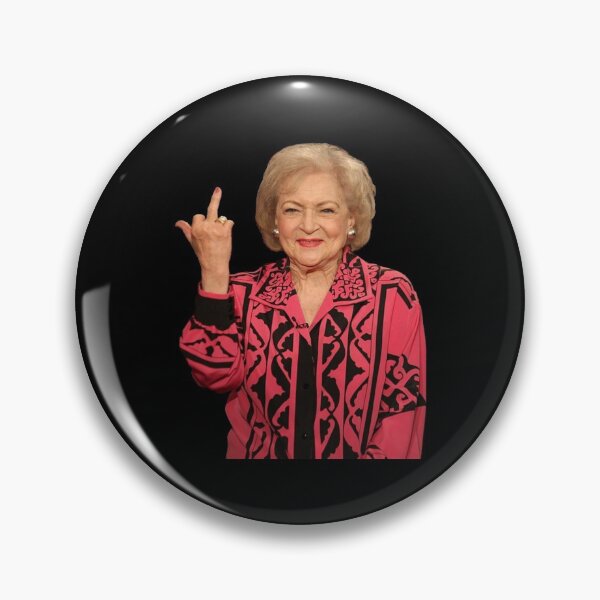 Item preview, Betty White middle finger  designed and sold by CosmoBun.