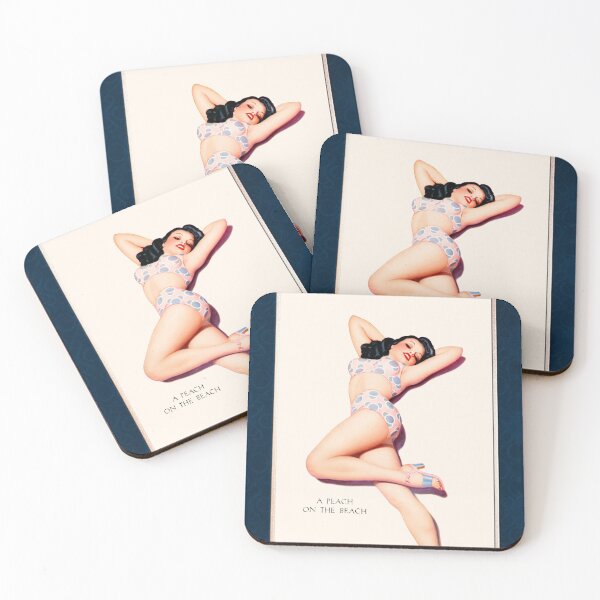 Item preview, A Peach On The Beach by Enoch Bolles Vintage Illustration Remastered Xzendor7 Art Reproductions designed and sold by Xzendor7 Digital Art Creations.