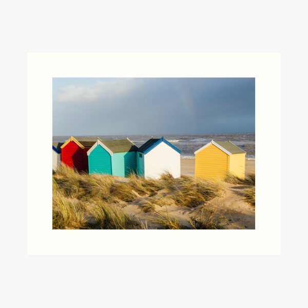Beach Huts, Southwold, Suffolk Art Print