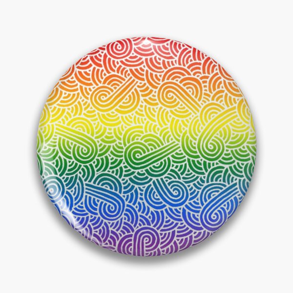 Item preview, Ombré LBGTQ colours and white swirls doodles designed and sold by savousepate.