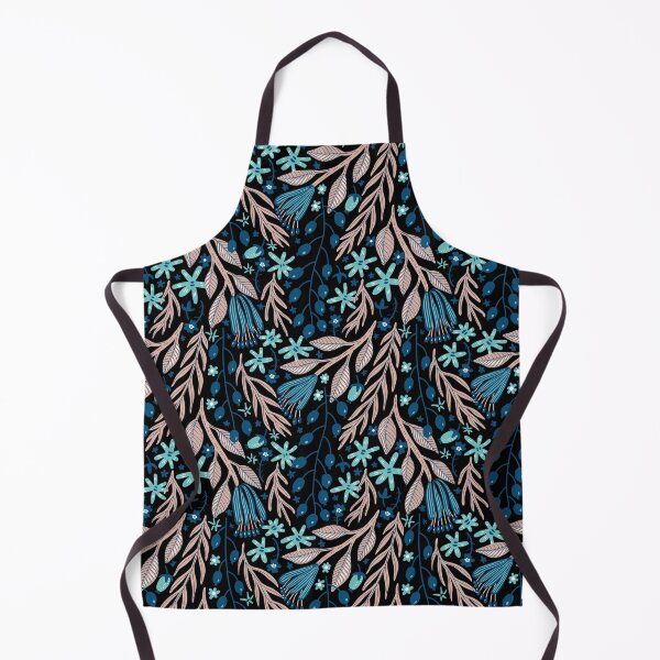 Item preview, blue leaves designed and sold by PotluckPrints.