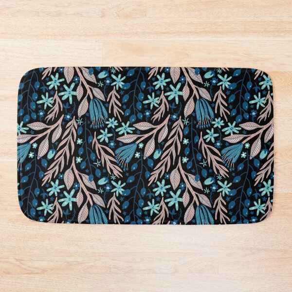 Item preview, blue leaves  designed and sold by PotluckPrints.