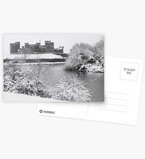 Caerphilly Castle at Winter time Postcards