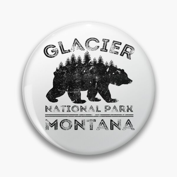 Artikelvorschau, Glacier National Park Montana Bear Forest Hiking Camping entworfen und verkauft von Pittsburgh 412 Steel City Yinzers.