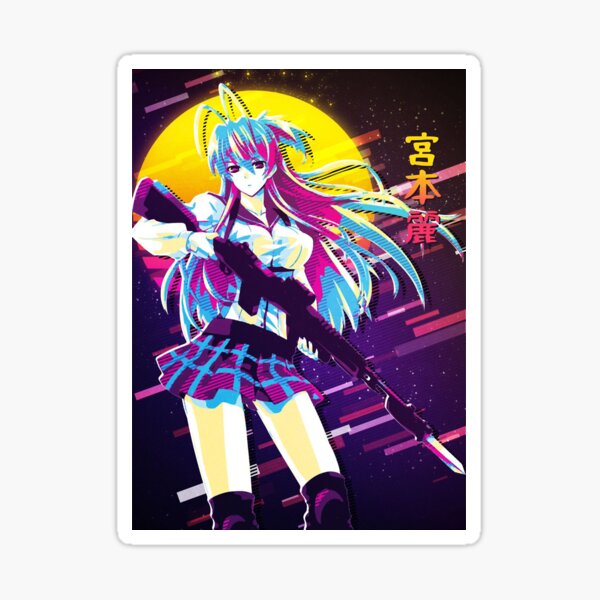  High School of The Dead Saya Takagi Asami Nakaoka Shizuka  Marikawa Rei Miyamoto Female Characters Sticker for Phone, Laptop,  Skateboard, Car : Electronics