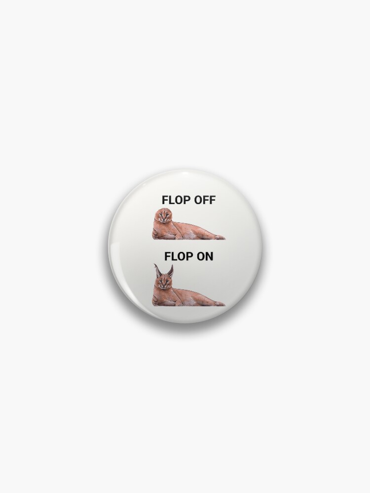 Big Floppa Cat flop off flop on Funny Classic T-Shirt | Sticker