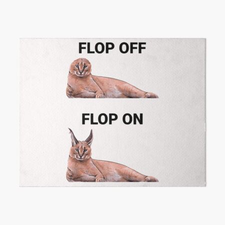 Big Floppa Funny Caracal Big Cat Meme Art Board Print for Sale by  dinnashop