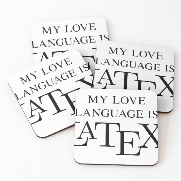 Item preview, My Love Language is LaTeX designed and sold by Nosynonym.