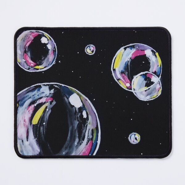 Item preview, Watercolor painting of Bubbles on black background designed and sold by BhaktiK.