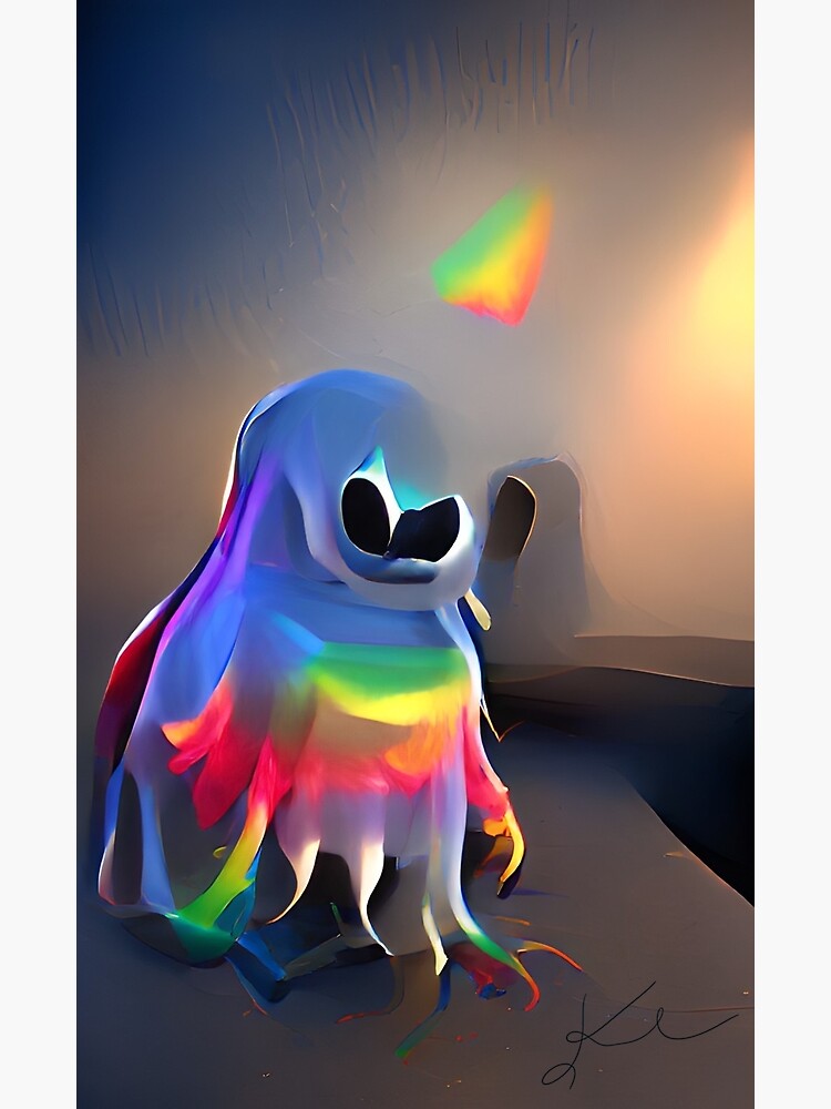 &ldquo;rainbow ghost&rdquo; Poster for Sale by mostlyghosts | Redbubble