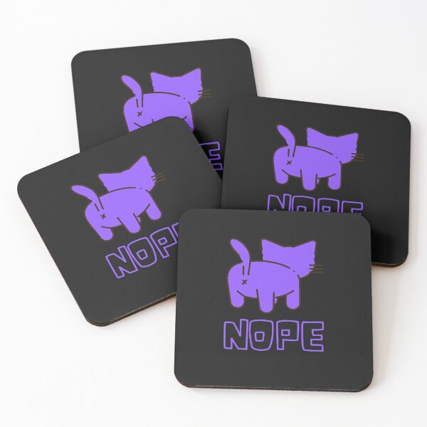 Item preview, Nope! Sassy Bad Cat With Attitude Cute Kitty Purple Design designed and sold by LGbubble.