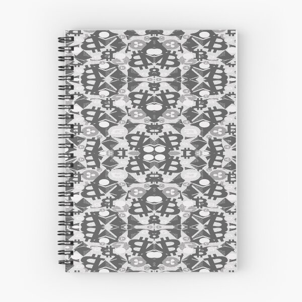 Item preview, Cryptocurrency money black and white pattern designed and sold by ivanoel.