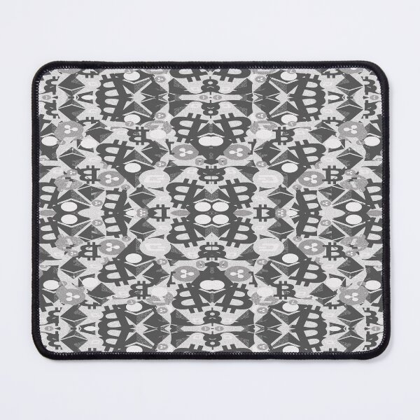 Item preview, Cryptocurrency money black and white pattern designed and sold by ivanoel.