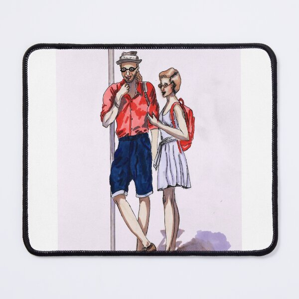 Item preview, Young People Talking Men Woman Sketch by Helen Berk designed and sold by HelenBerkArt.