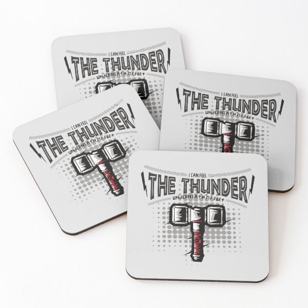 Item preview, I can feel  the thunder underneath my feet - funny quotes designed and sold by VichallanStudio.