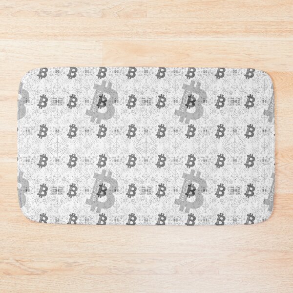 Item preview, Cryptocurrency blockchain white pattern designed and sold by ivanoel.