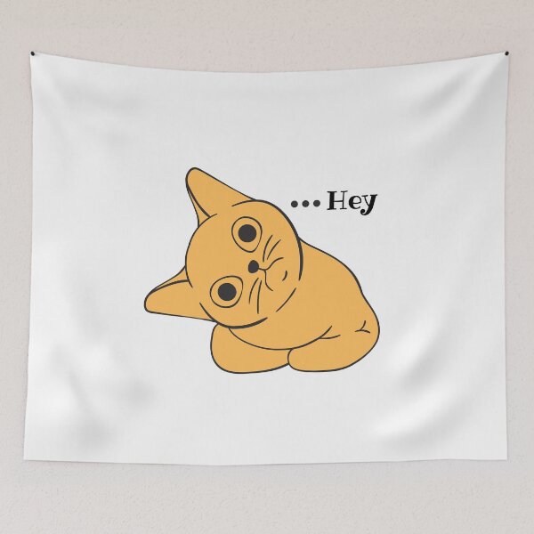 Item preview, Cat says Hey. designed and sold by MirartShop.