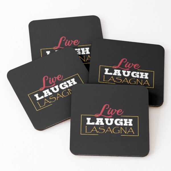 Artikelvorschau, Live Laugh Lasagne - Lustiges Spruch-Zitat-Geschenk für Lasagne-Liebhaber entworfen und verkauft von keithldavis.
