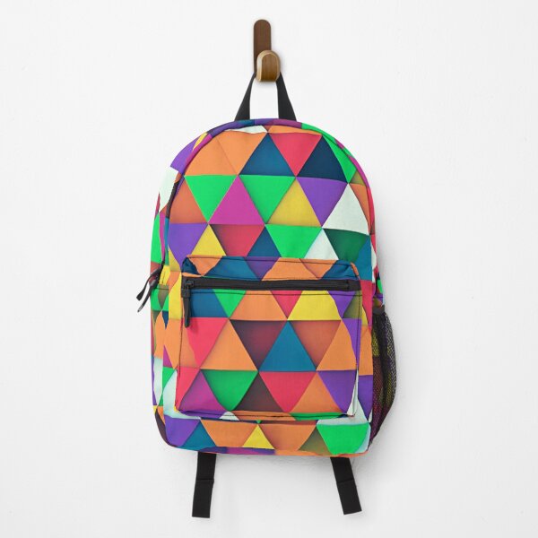 Item preview, Abstract multicolor triangles modern pattern designed and sold by cutecrazytshirt.