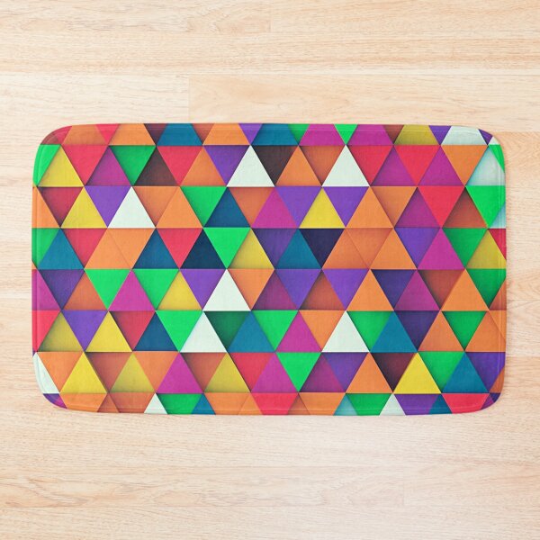 Item preview, Abstract multicolor triangles modern pattern designed and sold by cutecrazytshirt.