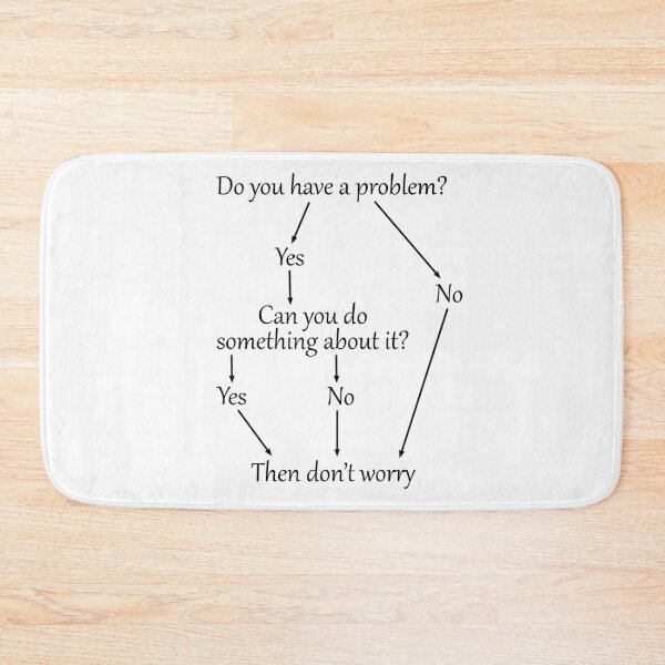 Item preview, Then Don't Worry flow chart designed and sold by lakitzi.